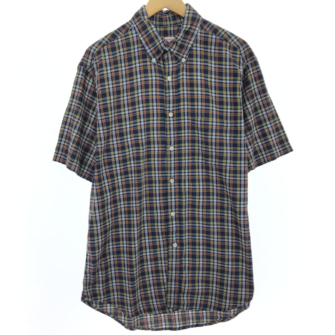 Brooks Brothers Est.1818 Short Sleeve Button-Down Check Shirt Men's L /eaa452430