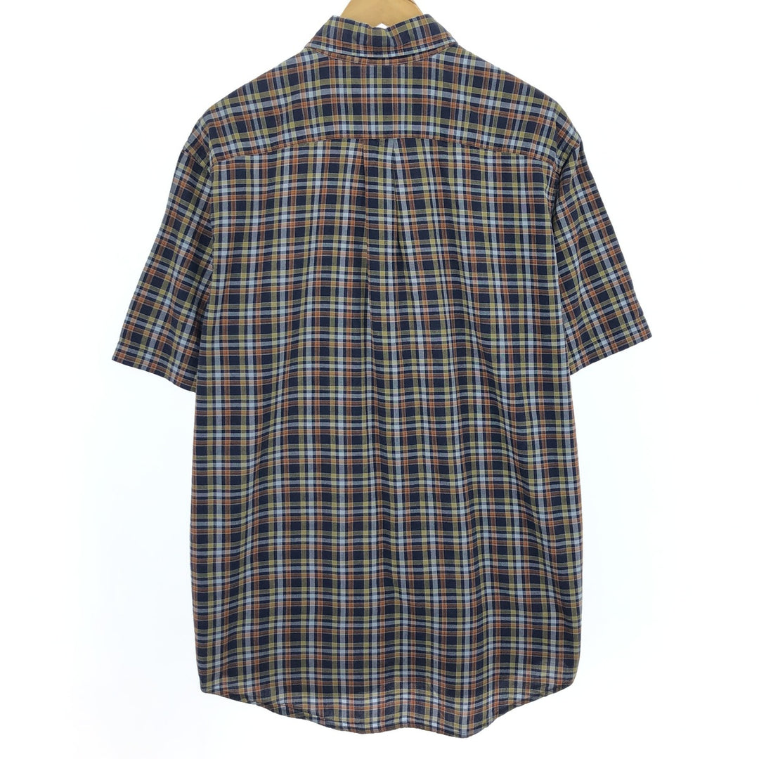 Brooks Brothers Est.1818 Short Sleeve Button-Down Check Shirt Men's L /eaa452430