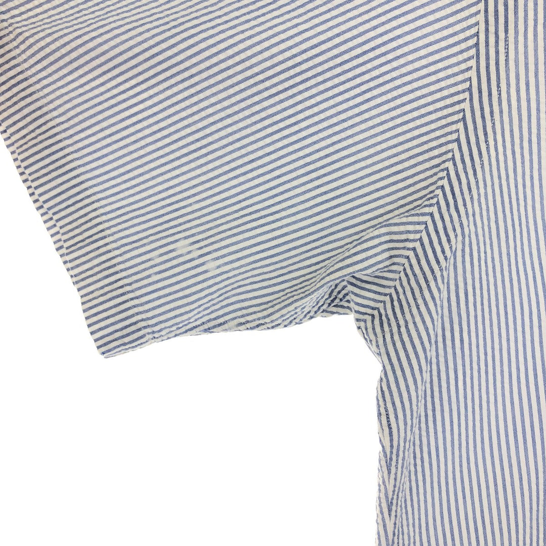 Ralph Lauren BLAKE Seersucker Short Sleeve Button Down Striped Shirt Men's L/eaa452458