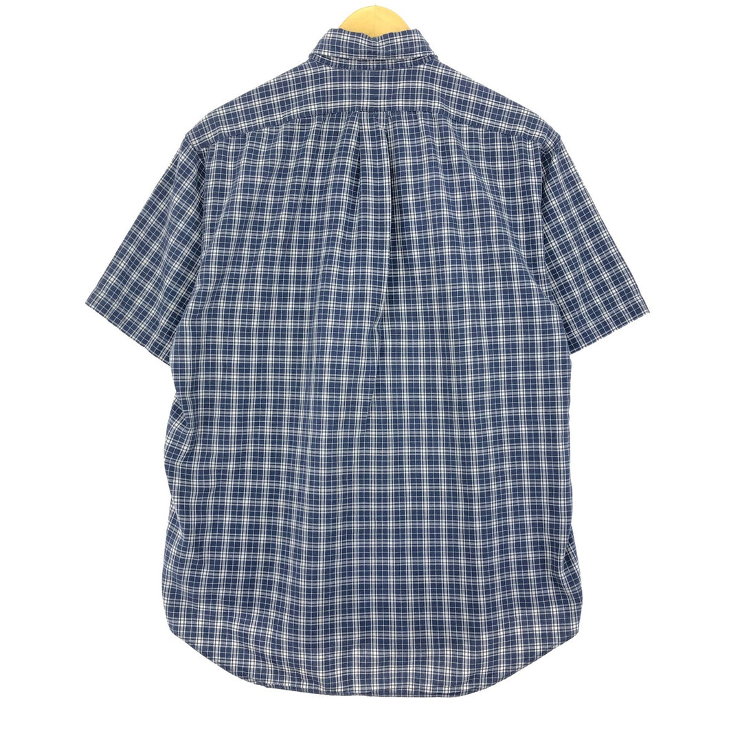 RALPH LAUREN BLAKE short sleeve button down check shirt men's L /eaa452459