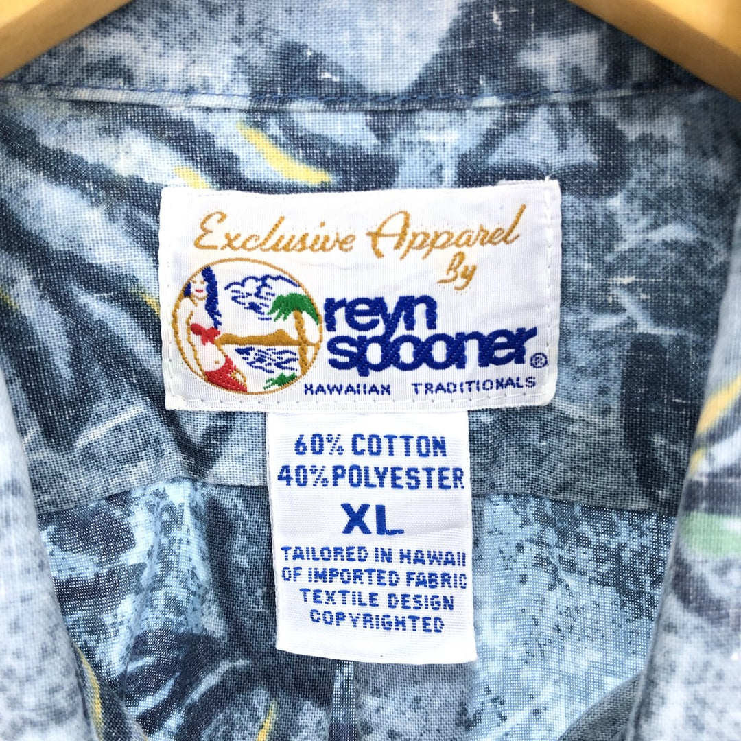 90'S Reyn Spooner REYNSPOONER Swimsuit Tag Bikini Tag All-Over Print Hawaiian Aloha Shirt Made in Hawaii Men's XL Vintage /eaa452572