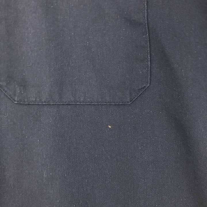 Dickies Short Sleeve Work Shirt, Men's L polyester black type Vintage Second Hand