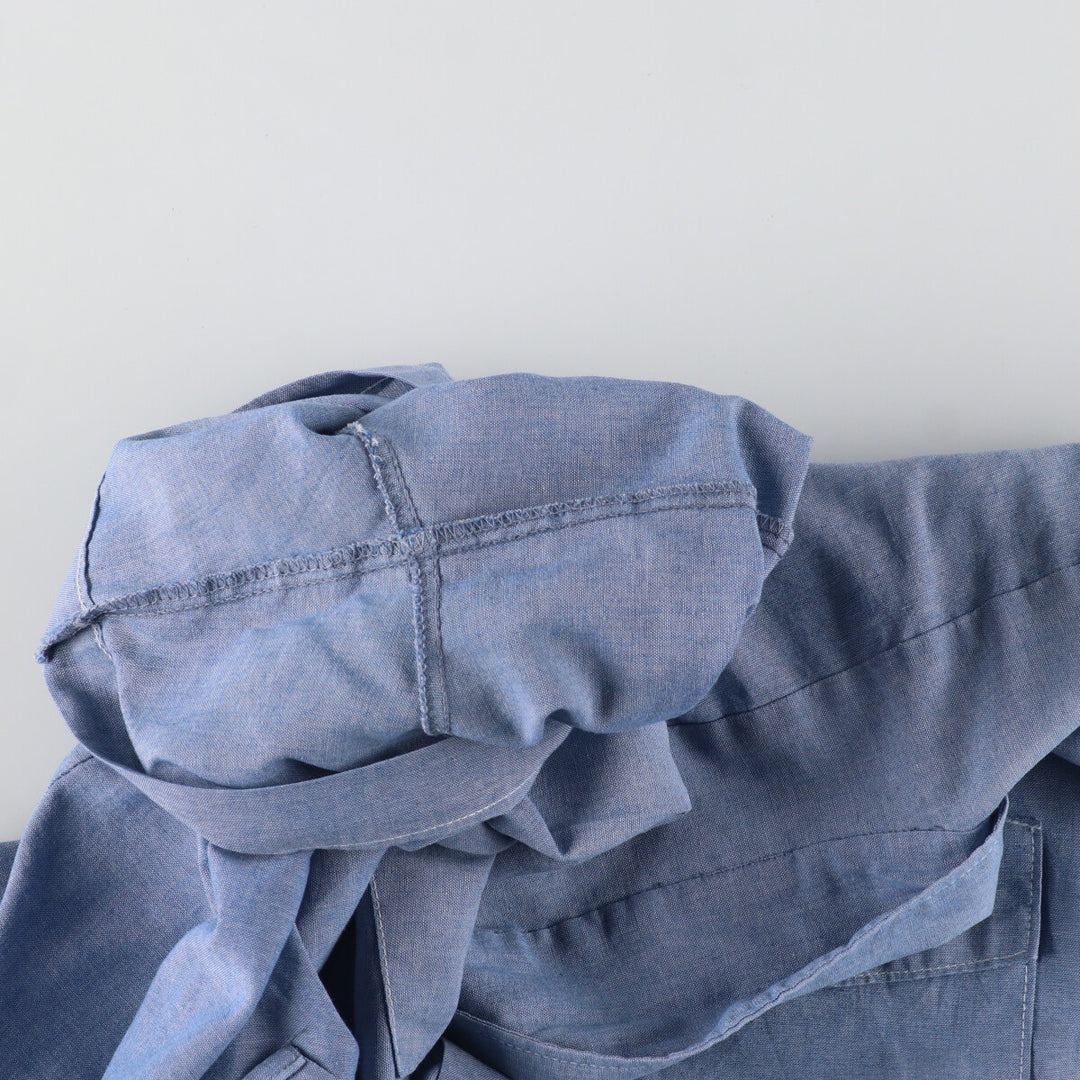 90'S Dickies Chambray Short Sleeve Work Shirt Men's XXL Vintage cotton Blue type light blue Vintage Second Hand