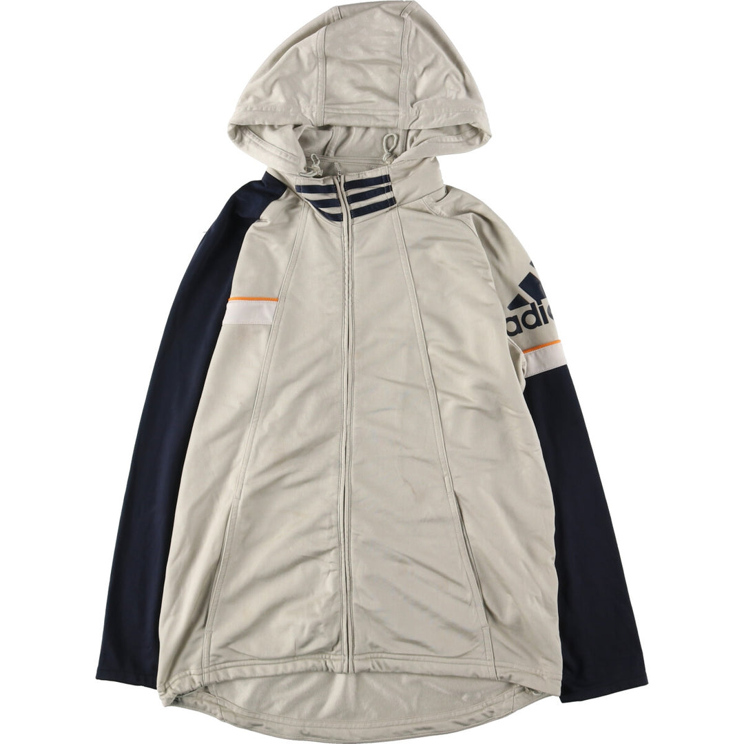 00'S adidas hooded jersey track jacket men's M /eaa452654