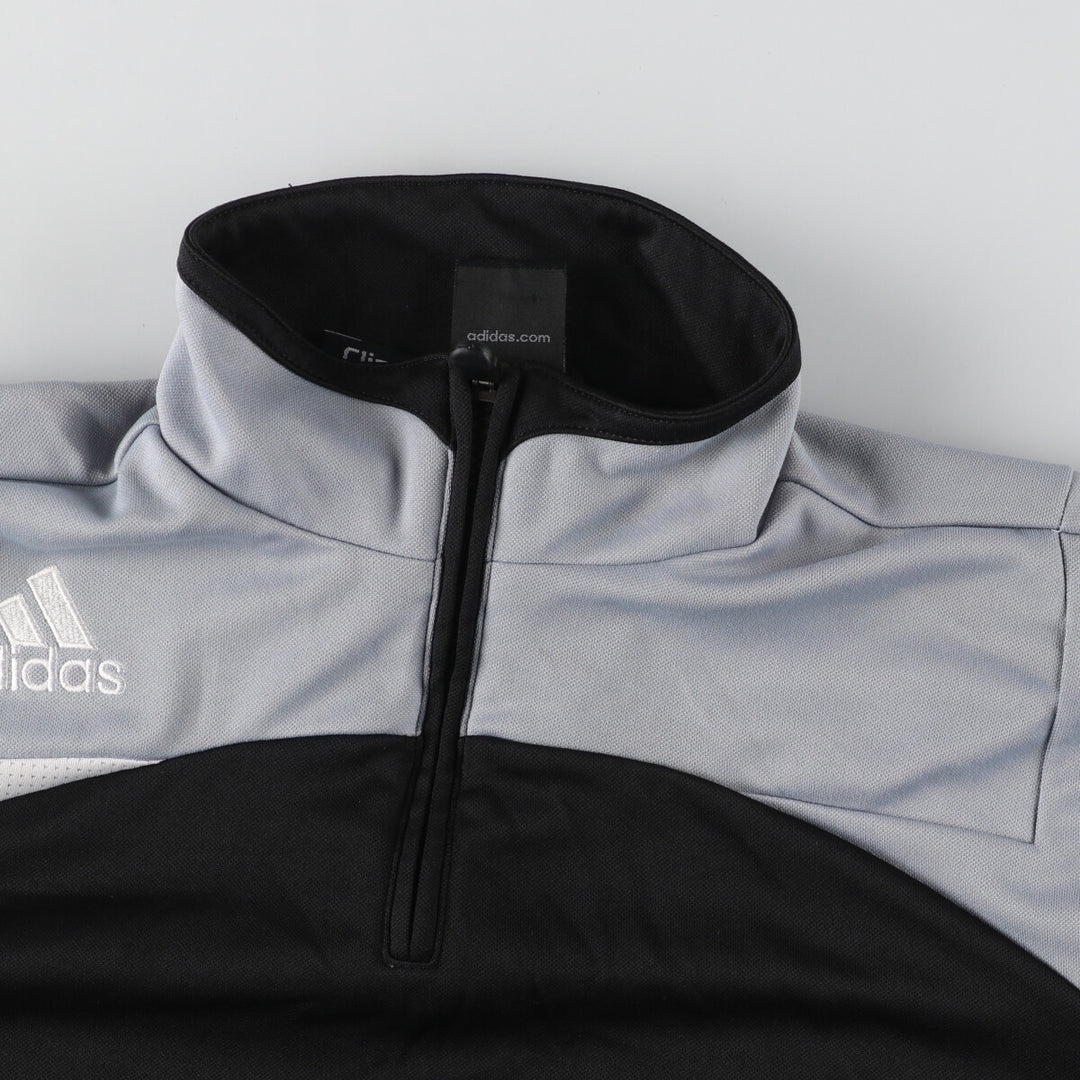 00'S adidas CLIMA365 Half Zip Pullover Jersey Track Jacket Men's L /eaa452657