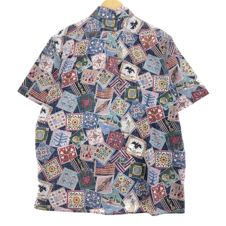 90'S Reyn Spooner Swimsuit Tag Bikini Tag Button Down Hawaiian Aloha Shirt Men's L Vintage /eaa452749