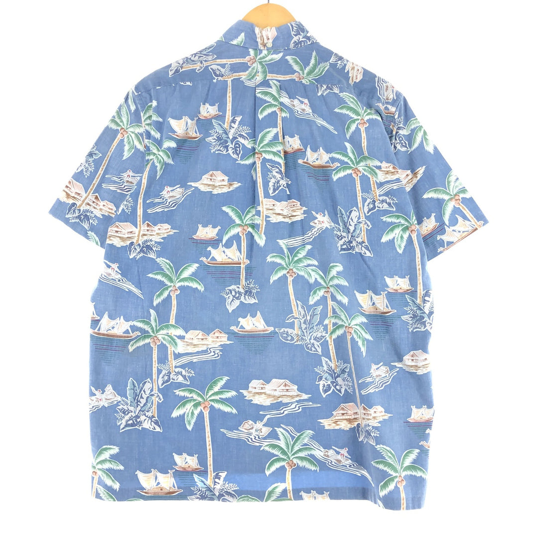 90'S Reyn Spooner Swimsuit Tag Bikini Tag All-Over Print Pullover Button-Down Hawaiian Aloha Shirt Made in Hawaii Men's M /eaa452754