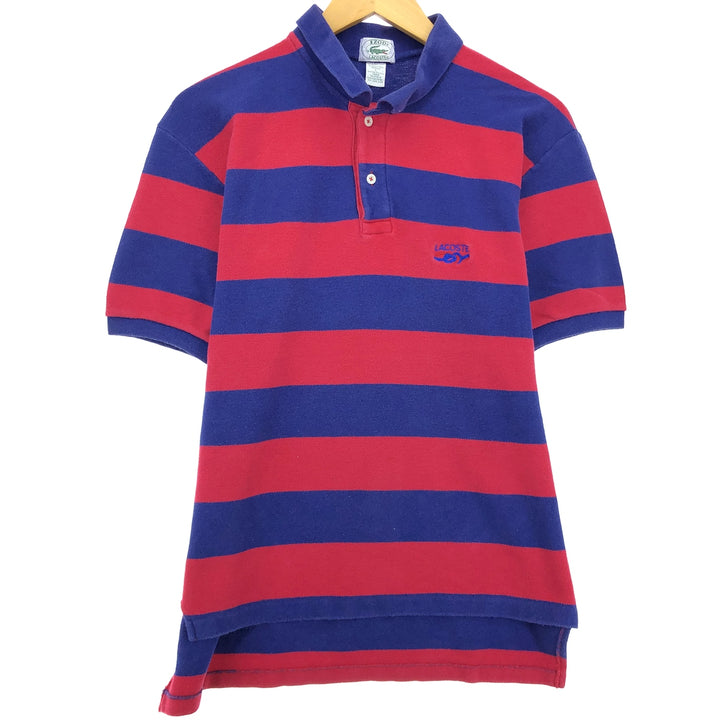 80'S Lacoste IZOD short sleeve striped polo shirt men's L vintage /eaa452976