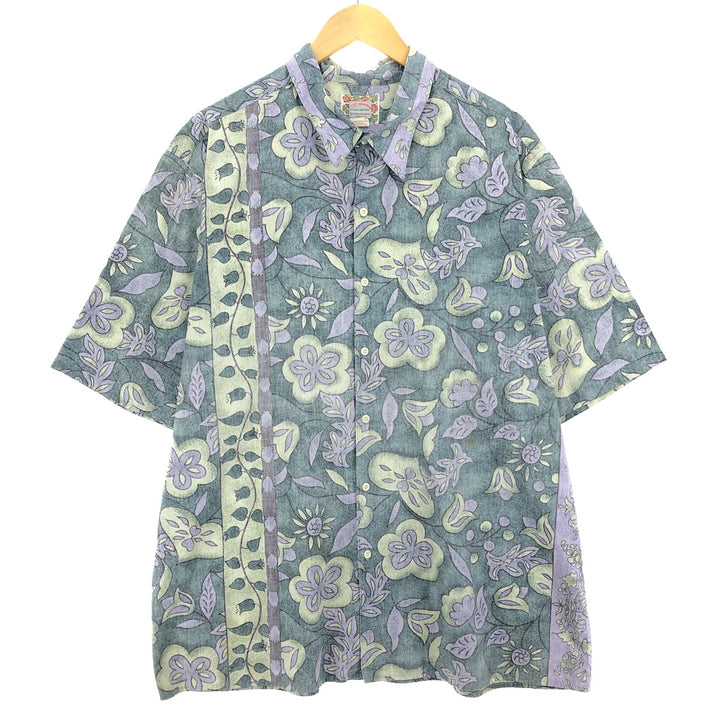 Reyn Spooner COMMEMORATIVE CLASSICS All-over Floral Hawaiian Aloha Shirt Made in Hawaii Men's XXL /eaa453003