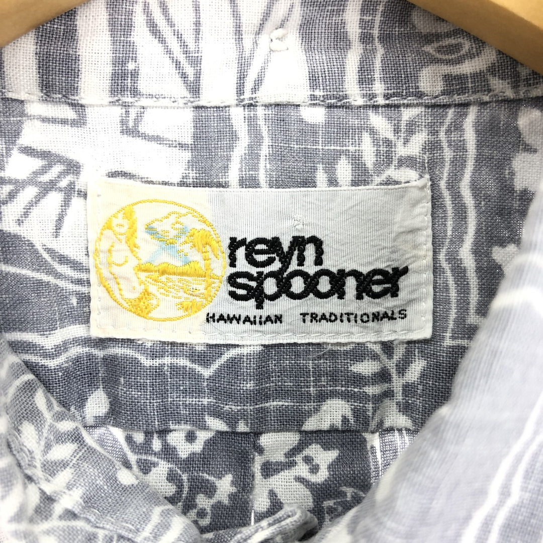 80'S Reyn Spooner gold tag, nude tag, all-over print, Lahaina Sailor pullover aloha shirt, men's M vintage / eaa453008