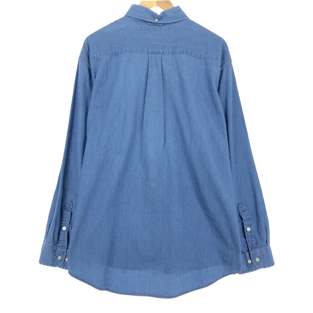 Tommy Hilfiger Long Sleeve Button Down Denim Shirt Men's XL /eaa453021