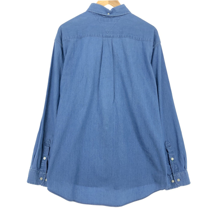 Tommy Hilfiger Long Sleeve Button Down Denim Shirt Men's XL /eaa453021