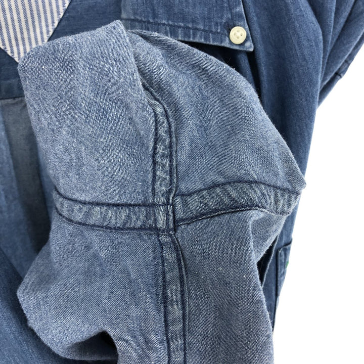 Tommy Hilfiger Long Sleeve Button Down Denim Shirt Men's XL /eaa453021