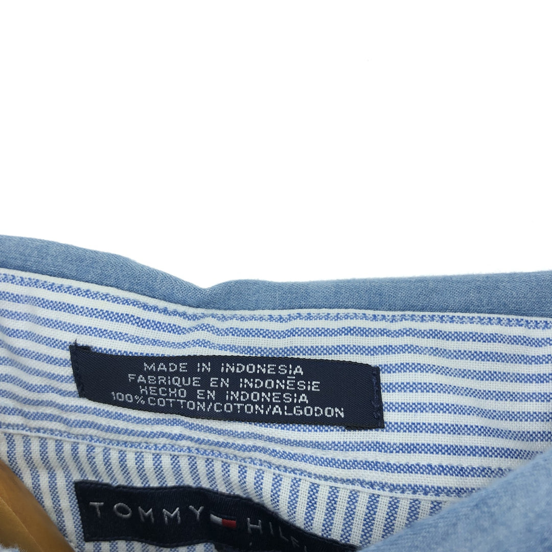 Tommy Hilfiger Long Sleeve Button Down Denim Shirt Men's XL /eaa453021