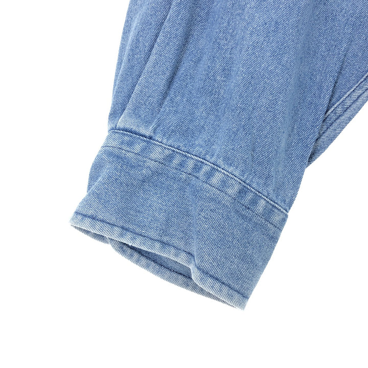 90'S ~ Tommy Hilfiger Long Sleeve Button Down Denim Shirt Men's XL Vintage / eaa453023