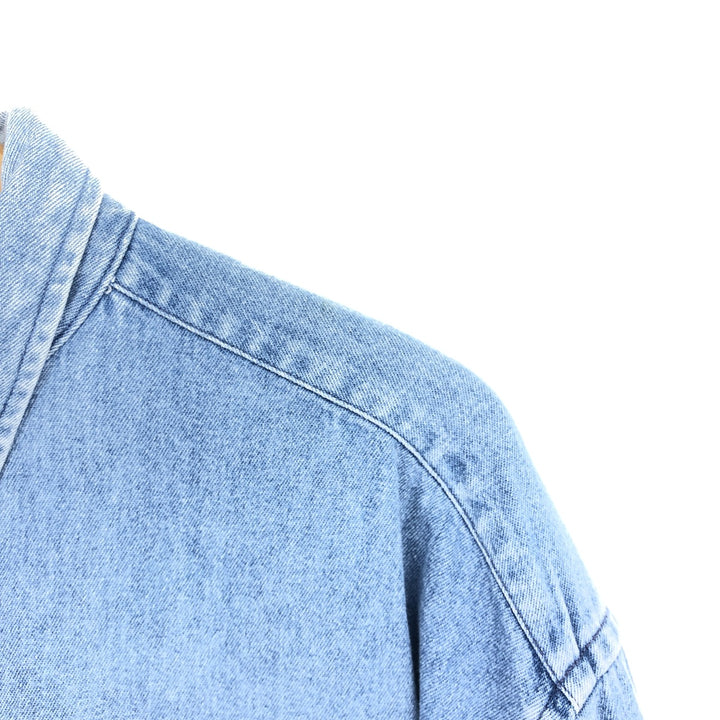 90'S ~ Tommy Hilfiger Long Sleeve Button Down Denim Shirt Men's XL Vintage / eaa453023