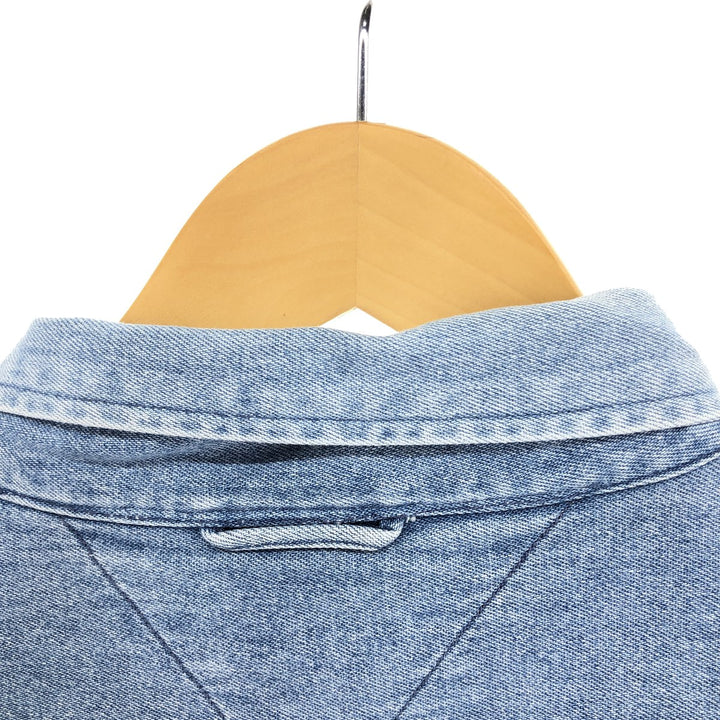 90'S ~ Tommy Hilfiger Long Sleeve Button Down Denim Shirt Men's XL Vintage / eaa453023