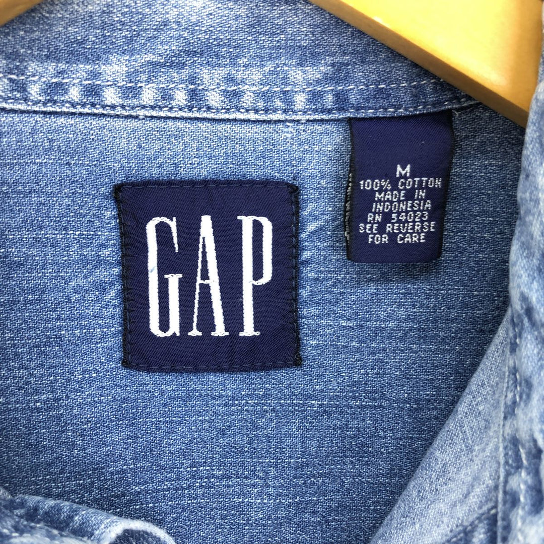 90'S GAP Old Gap Long Sleeve Denim Shirt Men's M Vintage /eaa453041