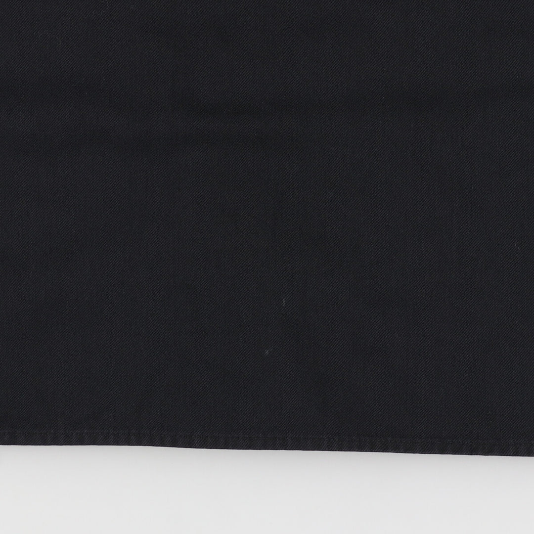 Dickies Short Sleeve Work Shirt, Men's L polyester black type Vintage Second Hand