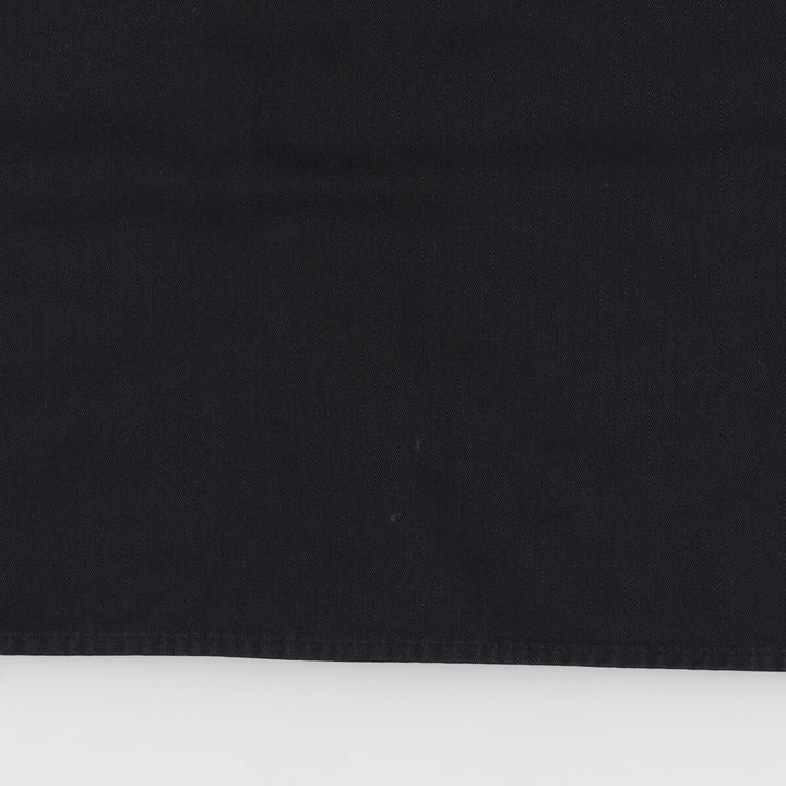 Dickies Short Sleeve Work Shirt, Men's L polyester black type Vintage Second Hand