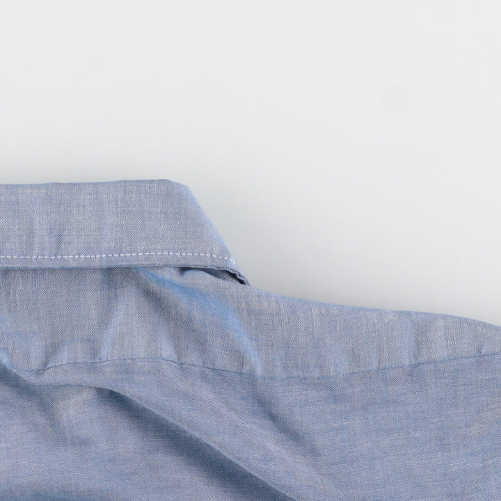 90'S Dickies Chambray Short Sleeve Work Shirt Made in USA Men's M Vintage /eaa453059