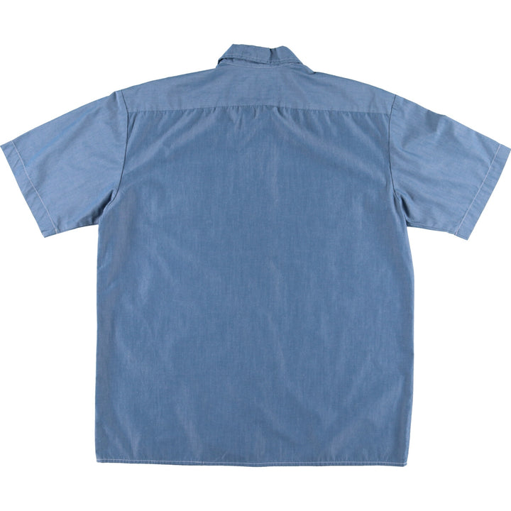 Dickies Short Sleeve Chambray Work Shirt Men's L /eaa453060
