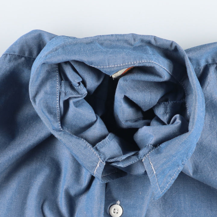 Dickies Short Sleeve Chambray Work Shirt Men's L /eaa453060