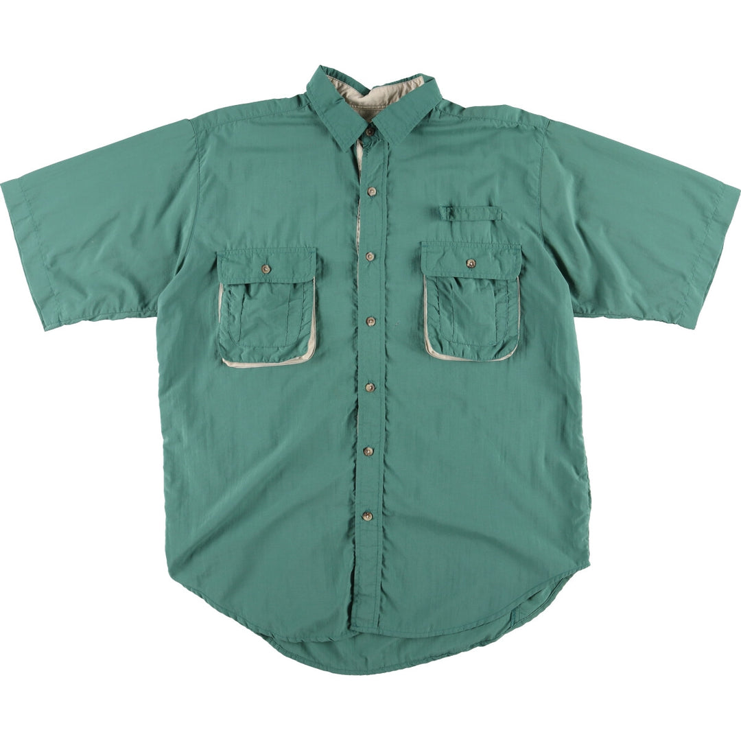 LLBean Short Sleeve Fishing Shirt Men's L /eaa453090