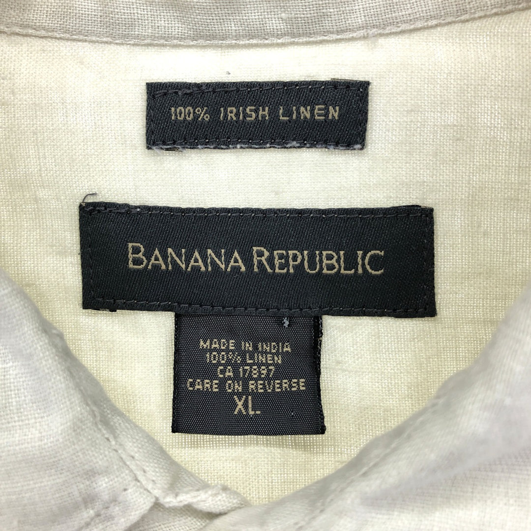 Banana Republic Long Sleeve Linen Shirt Men's XL /eaa453094