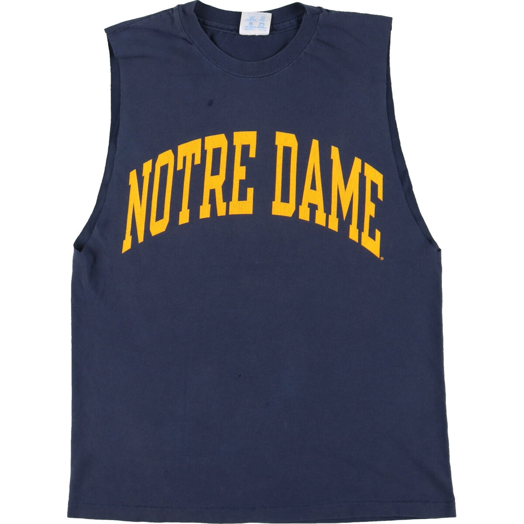 90'S Champion NORTLE DAME University of Notre Dame Cut-off College T-shirt Made in USA Men's M Vintage /eaa453163