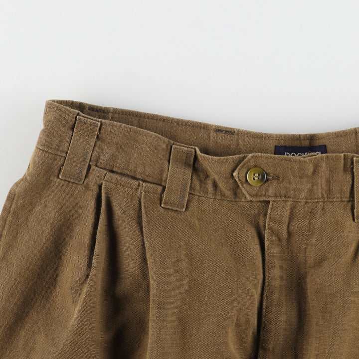 90'S Levi's DOCKERS khakis two-pleat linen pants slacks made in USA men's w34 vintage /eaa453189