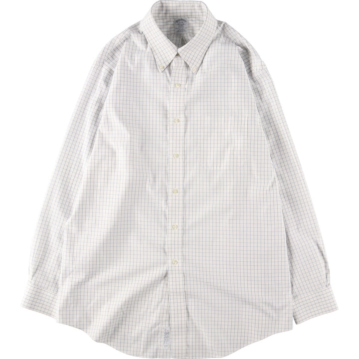 Brooks Brothers Est.1818 REGENT Long Sleeve Button-Down Check Shirt Men's XXL Button-Down /eaa453202