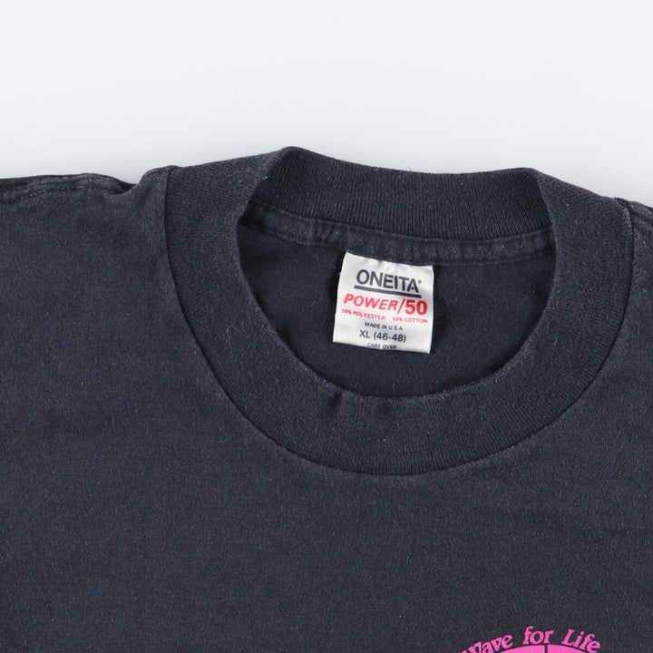 90'S ONEITA POWER 50 Printed T-shirt Made in USA Men's XL Vintage /eaa453280