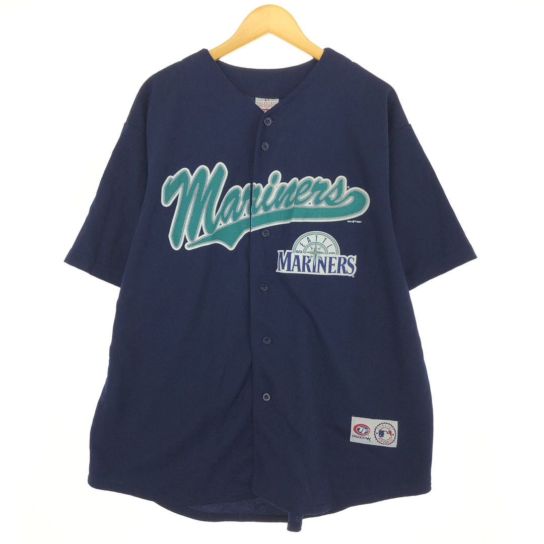 00'S TRUE FAN MLB SEATTLE MARINERS Game Shirt Baseball Shirt Men's XL /eaa453347