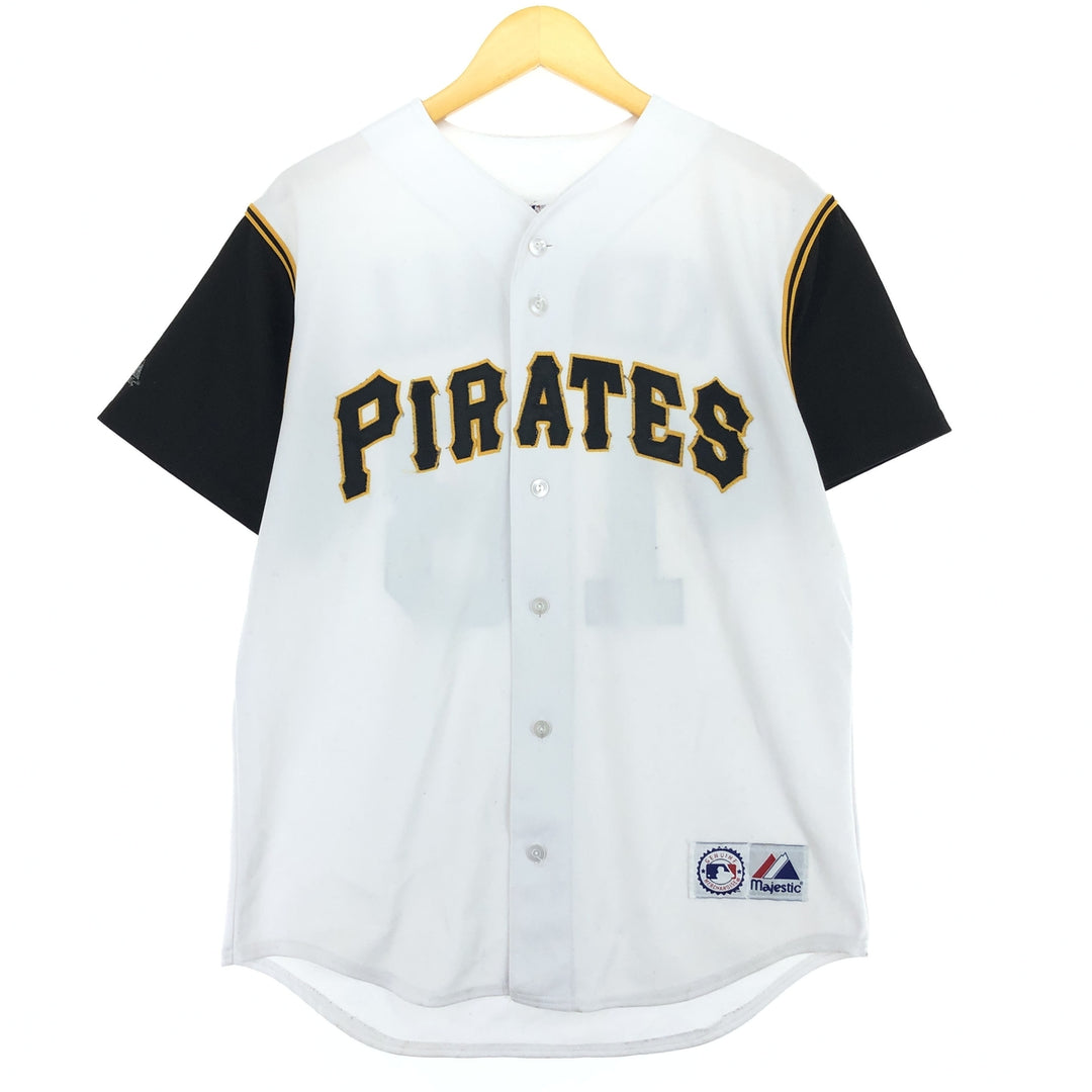 Majestic MLB PITTSBURGH PIRATES Pittsburgh Pirates Game Shirt Baseball Shirt Made in USA Men's M /eaa453352