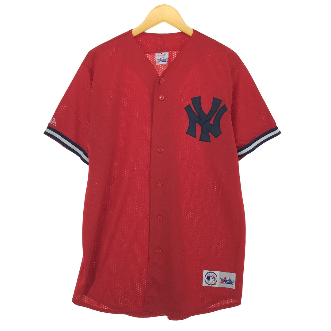 Majestic MLB NEW YORK YANKEES New York Yankees Mesh Game Shirt Baseball Shirt Men's L /eaa453356