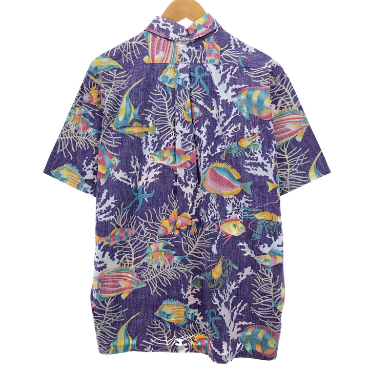 90'S Reyn Spooner COMMEMORATIVE CLASSICS All-over Print Button-Down Pullover Hawaiian Aloha Shirt Men's L /eaa453380