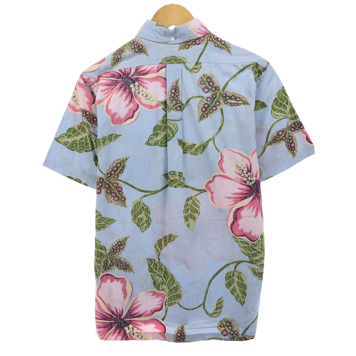 90'S Reyn Spooner Swimsuit Tag All-Over Hibiscus Pattern Pullover Button-Down Hawaiian Aloha Shirt Men's S /eaa453384