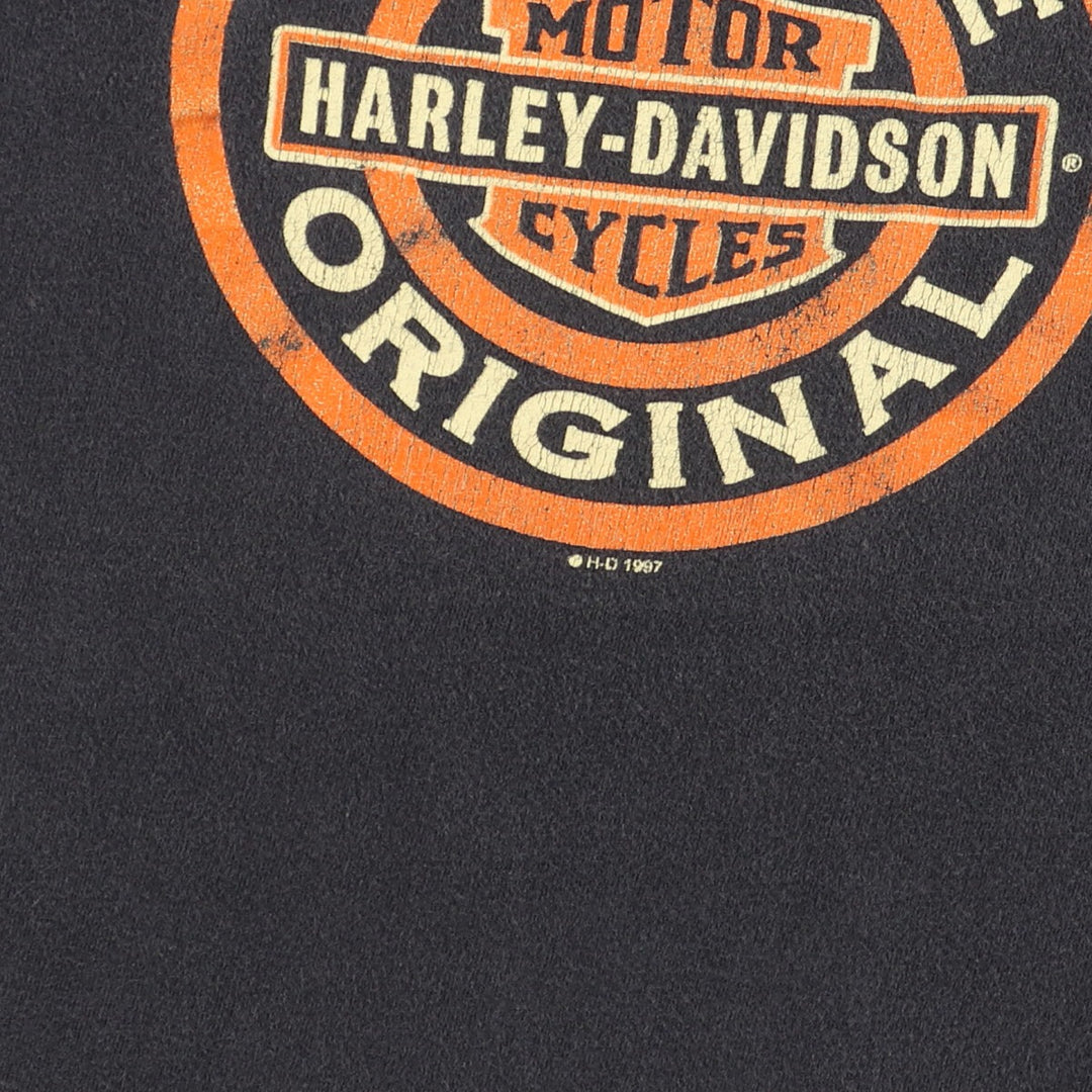 90'S Harley-Davidson Motorcycle Bike T-shirt Made in USA Men's L Vintage /eaa453389