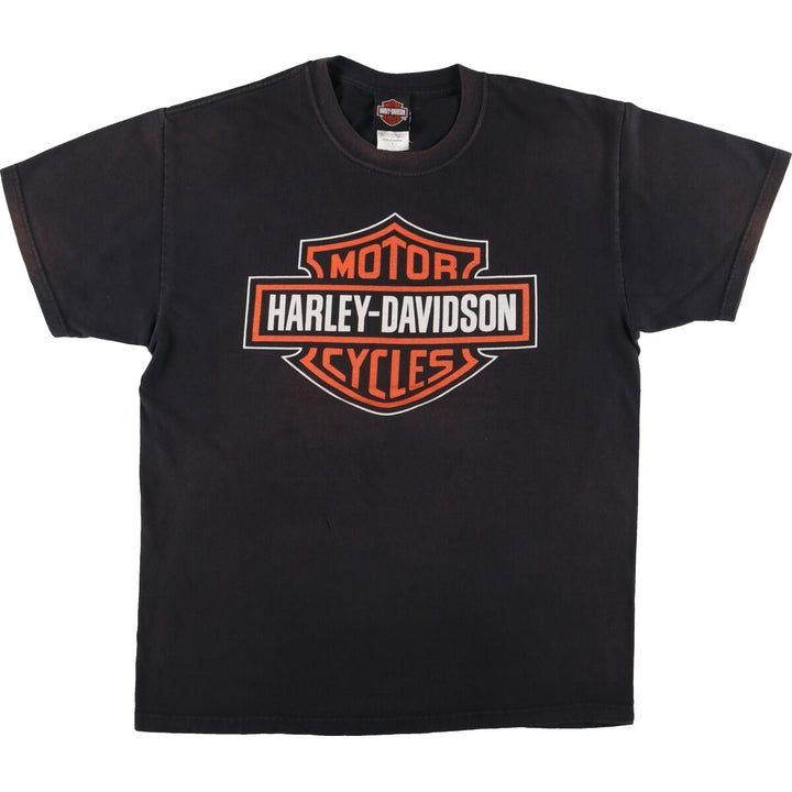 00'S Harley-Davidson Motorcycle Bike T-shirt Made in USA Men's L /eaa453397