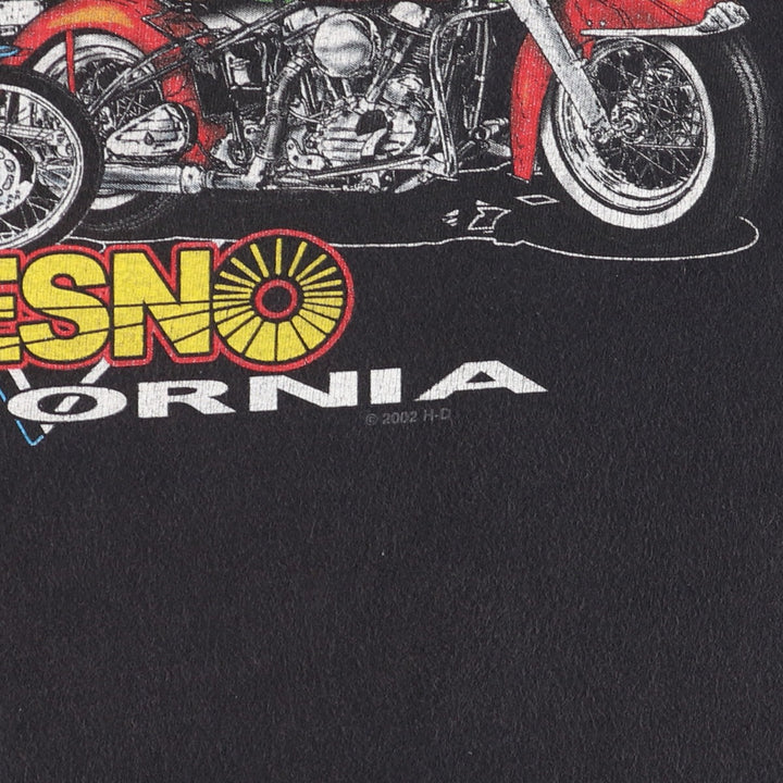 00'S Harley-Davidson Motorcycle Bike T-shirt Made in USA Men's L /eaa453397