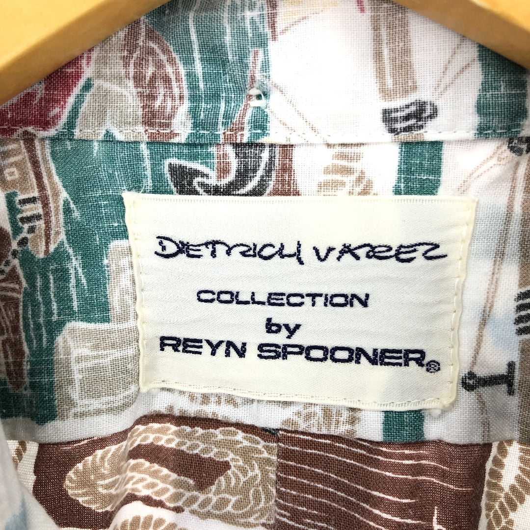 90'S Reyn Spooner DIETRICH VAREZ COLLECTION All-over print pullover button-down Hawaiian aloha shirt Men's L /eaa453412