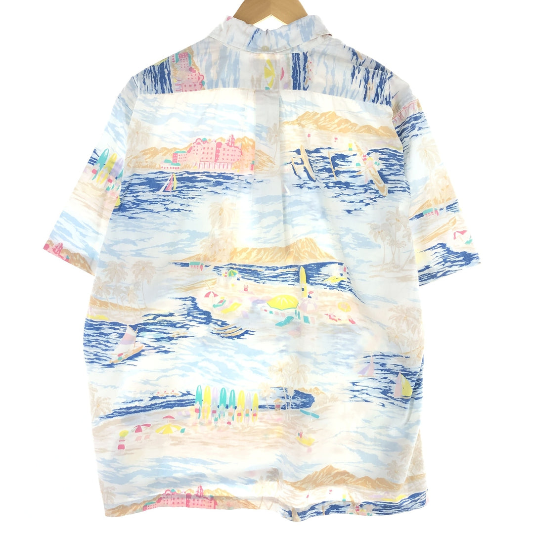 90'S Reyn Spooner Swimsuit Tag Bikini Tag Pullover Button Down Hawaiian Aloha Shirt Made in Hawaii Men's XL /eaa453420