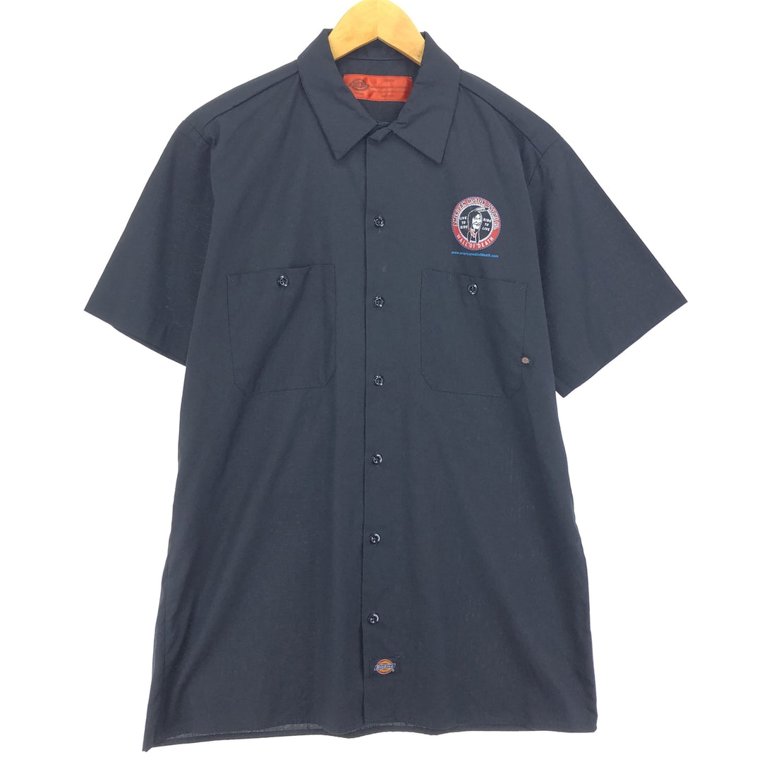 Dickies Back Print Short Sleeve Work Shirt Men's M /eaa453451