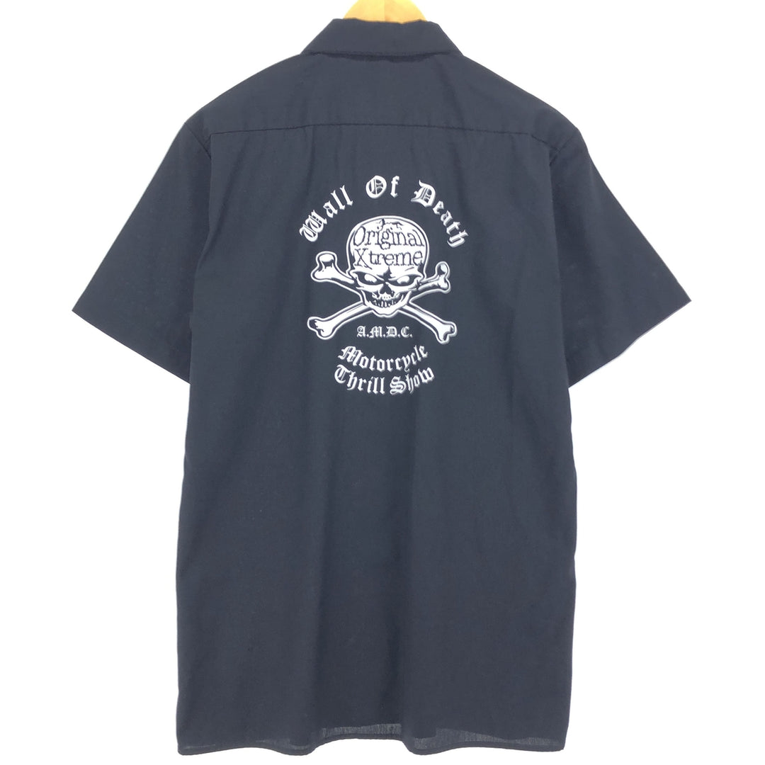 Dickies Back Print Short Sleeve Work Shirt Men's M /eaa453451