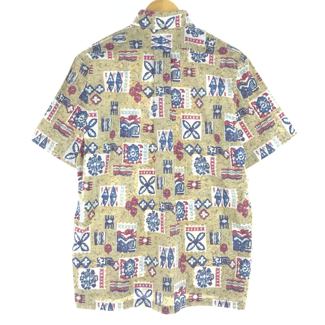 90'S Reyn Spooner Swimsuit Tag Bikini Tag All-Over Print Pullover Button-Down Hawaiian Aloha Shirt Men's S /eaa453465