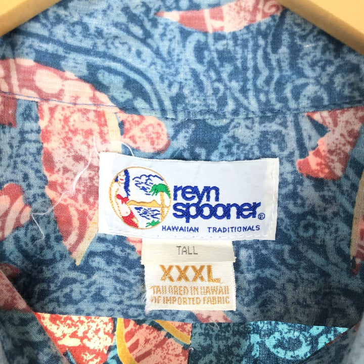 90'S Reyn Spooner Swimsuit Tag Bikini Tag All-Over Print Hawaiian Aloha Shirt Made in Hawaii Men's XXXL /eaa453475