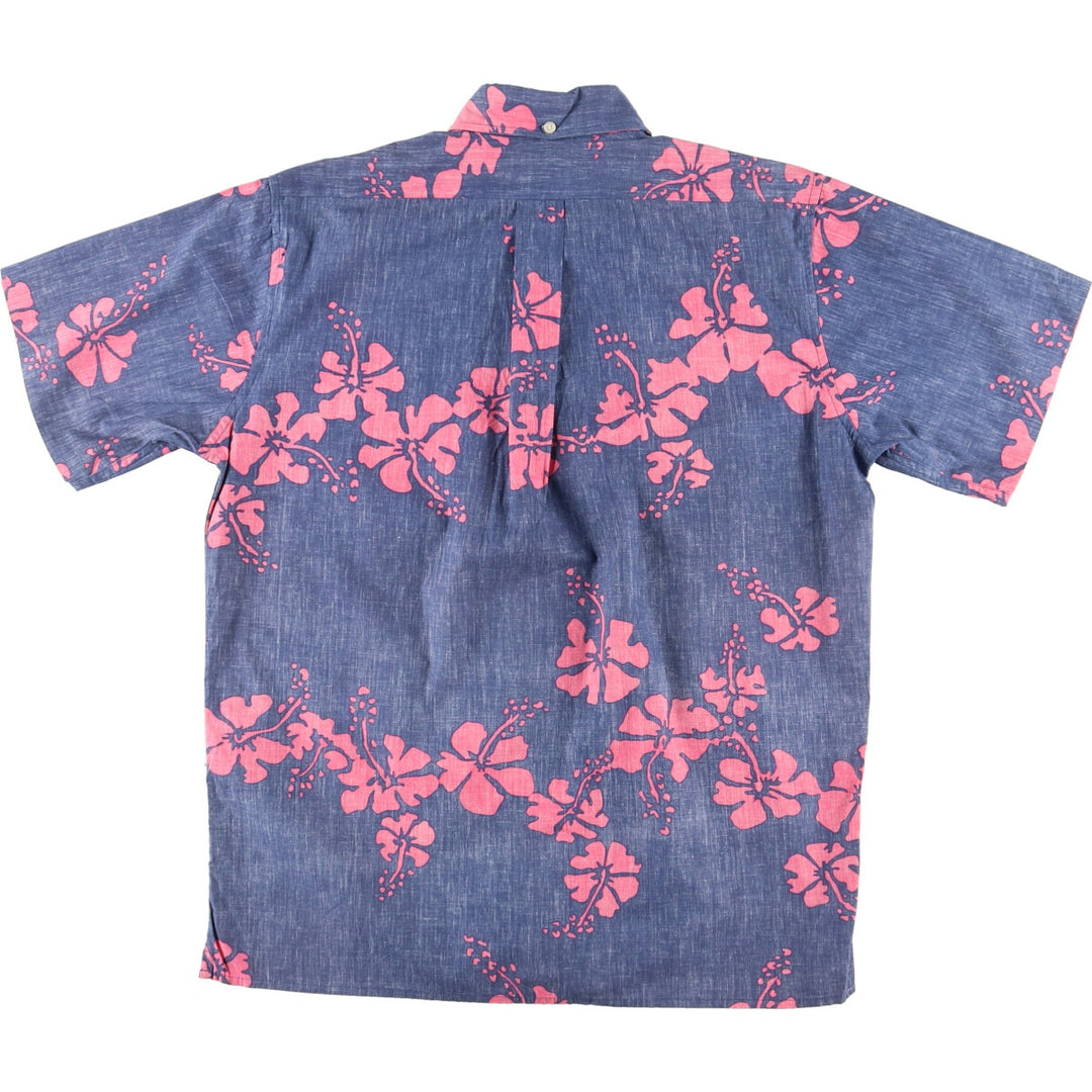 Reyn Spooner COMMEMORATIVE CLASSICS All-over Hibiscus Pattern Button-down Hawaiian Aloha Shirt Men's L /eaa453477