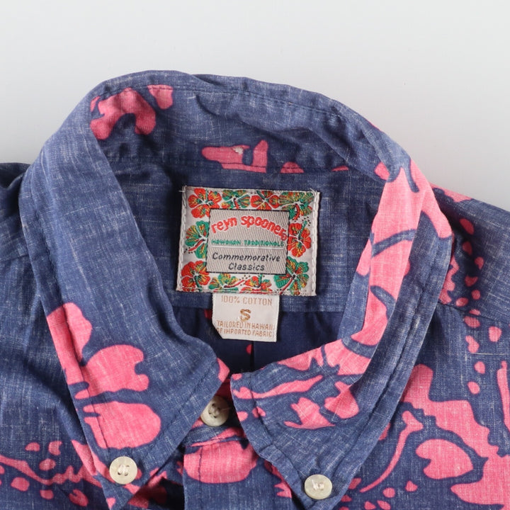 Reyn Spooner COMMEMORATIVE CLASSICS All-over Hibiscus Pattern Button-down Hawaiian Aloha Shirt Men's L /eaa453477