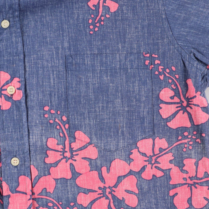 Reyn Spooner COMMEMORATIVE CLASSICS All-over Hibiscus Pattern Button-down Hawaiian Aloha Shirt Men's L /eaa453477